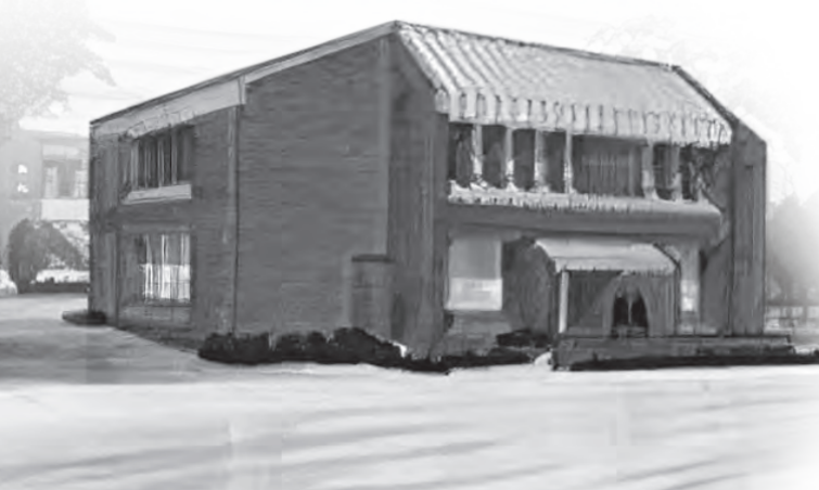 illustration of the first Anheuser Busch Employees Credit Union branch